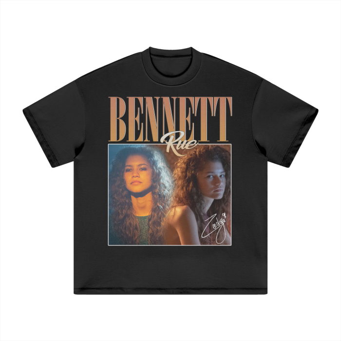 Vintage Bootleg Rue Heavyweight T-Shirt - 305GSM