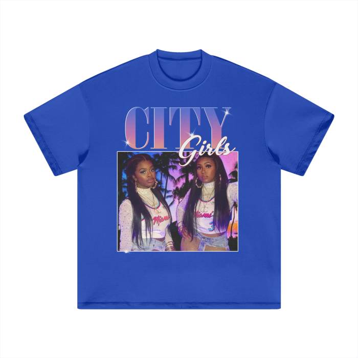 Vintage Bootleg City Girl Heavyweight T-Shirt - 305GSM