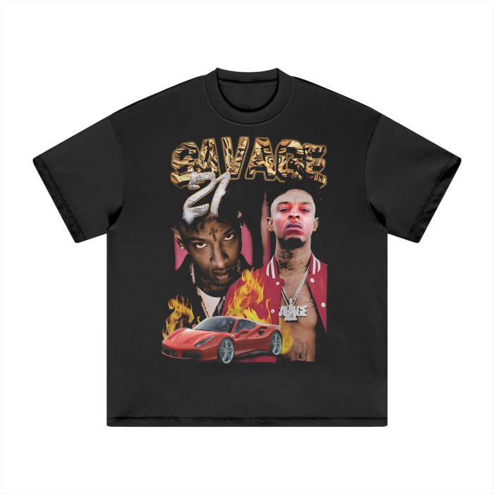 Vintage Bootleg 21 Heavyweight T-Shirt - 305GSM