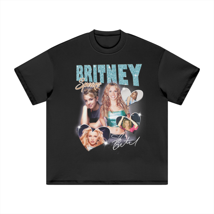 Vintage Bootleg Britney Heavyweight T-Shirt - 305GSM