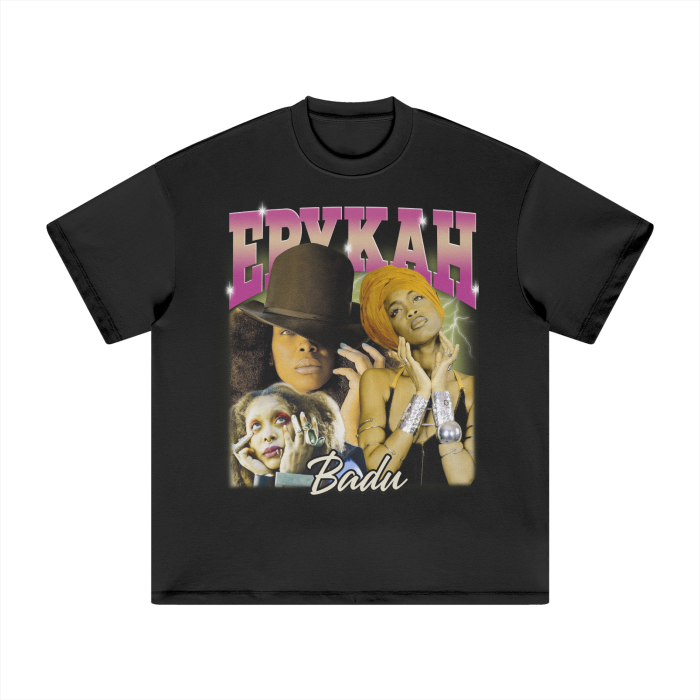 Vintage Bootleg Badu Heavyweight T-Shirt - 305GSM