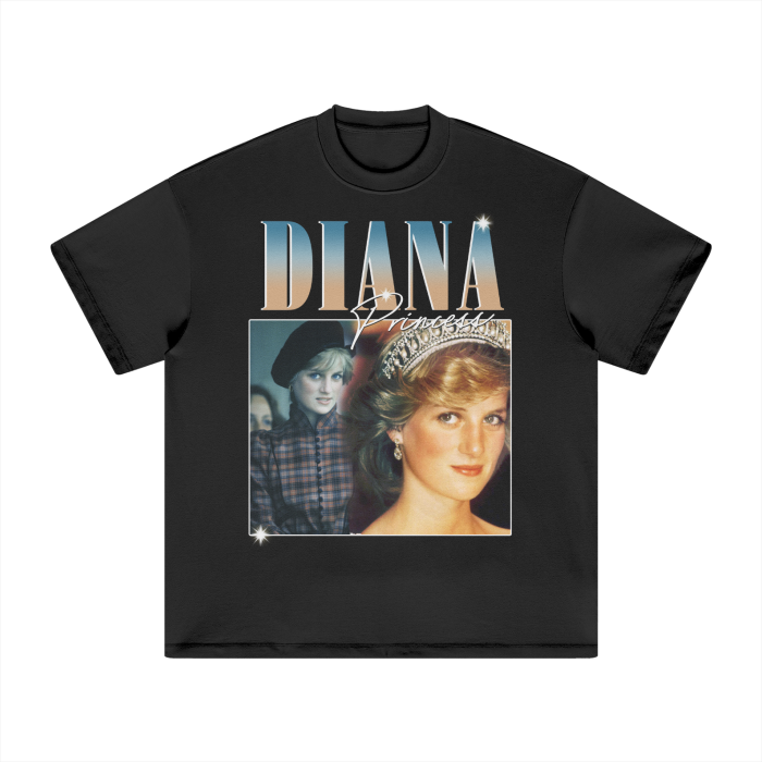 Vintage Bootleg Diana Heavyweight T-Shirt - 305GSM