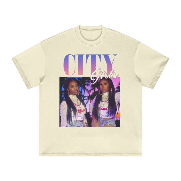 Vintage Bootleg City Girl Heavyweight T-Shirt - 305GSM