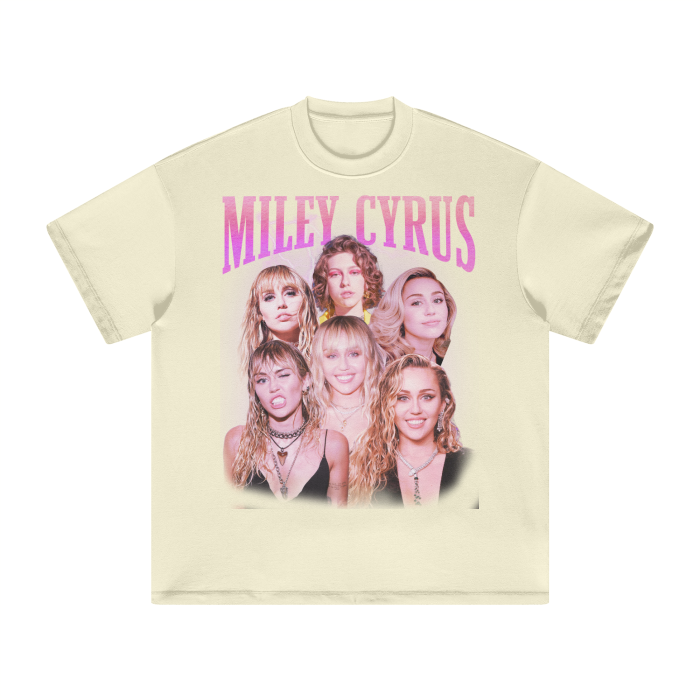 Vintage Bootleg Miley Heavyweight Earth Tone FOG T-Shirt - 305GSM