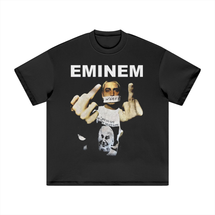 Vintage Bootleg My Name Is Heavyweight T-Shirt - 305GSM