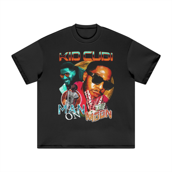 Vintage Bootleg Man on the Moon Heavyweight Earth Tone FOG T-Shirt - 305GSM