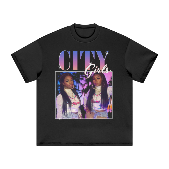 Vintage Bootleg City Girl Heavyweight T-Shirt - 305GSM