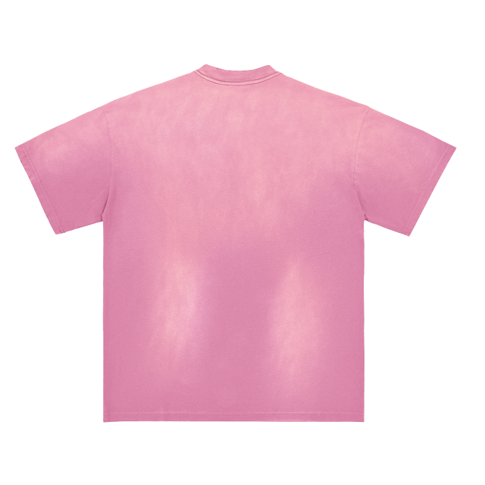 Vintage Bootleg Frank Monkey Washed Distressed Drop Shoulder Crew Neck T-Shirt - 270 GSM