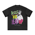 Vintage Bootleg Keep Ya Head Up Heavyweight T-Shirt - 305GSM