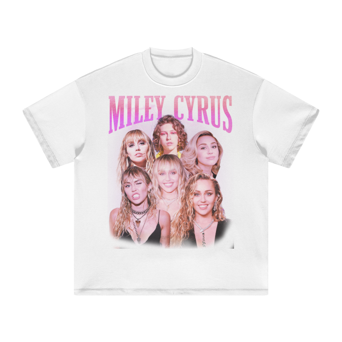Vintage Bootleg Miley Heavyweight Earth Tone FOG T-Shirt - 305GSM