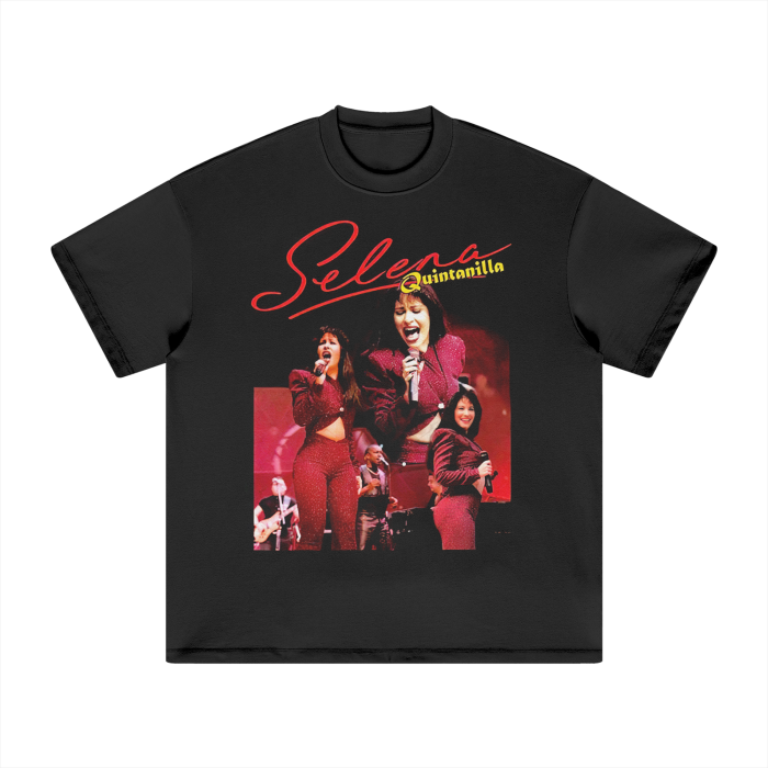 Vintage Bootleg Selena Heavyweight Earth Tone FOG T-Shirt - 305GSM